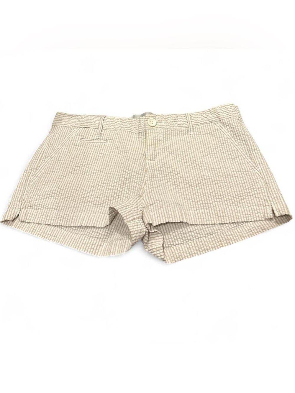Vintage Havana Beige Seersucker Shorts